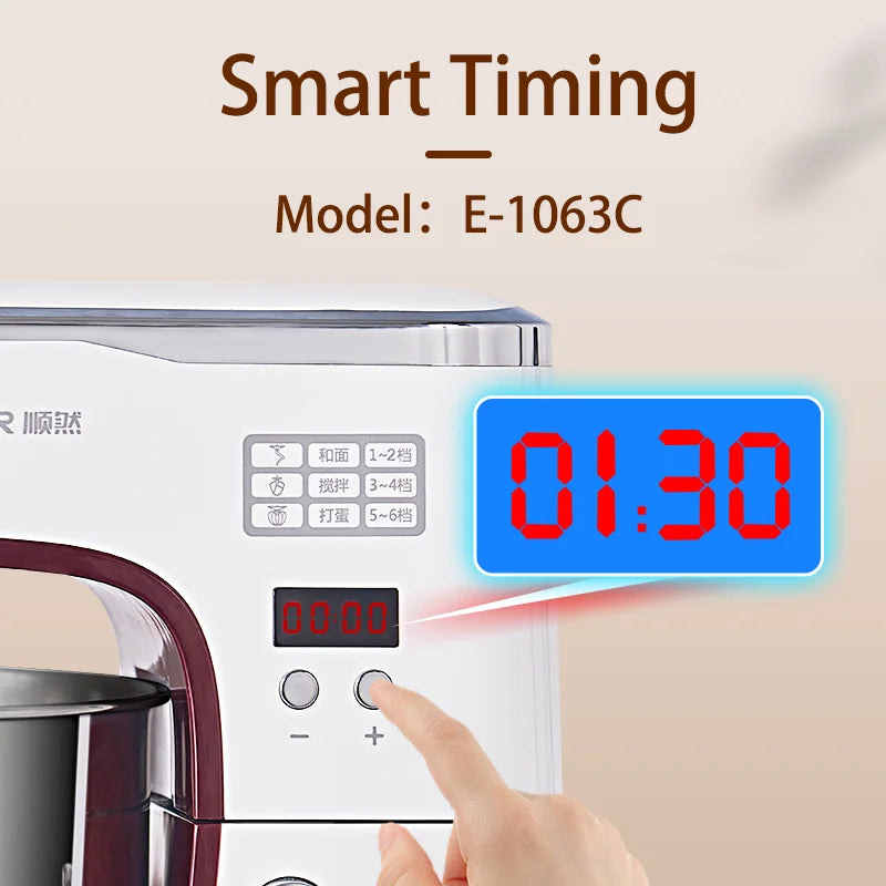 SUNATUR 1063 Stand Mixer 1300W 5.5L Automatic Dough Mixer for Home & Commercial Use Philippines