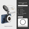 W50 Mobile Phone Tablet Magnetic Fill Light, Portable Handheld Lighting for Horizontal and Vertical Shooting, Adjustable St