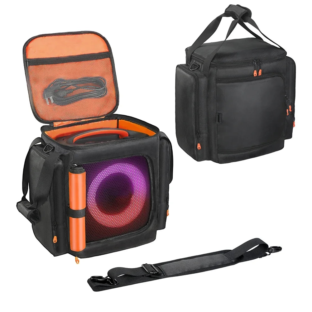 For JBL Partybox Encore Essential 2 Padded Speaker Protective Cover Shockproof Double-Sided Speaker Storage Bag Encore Essential