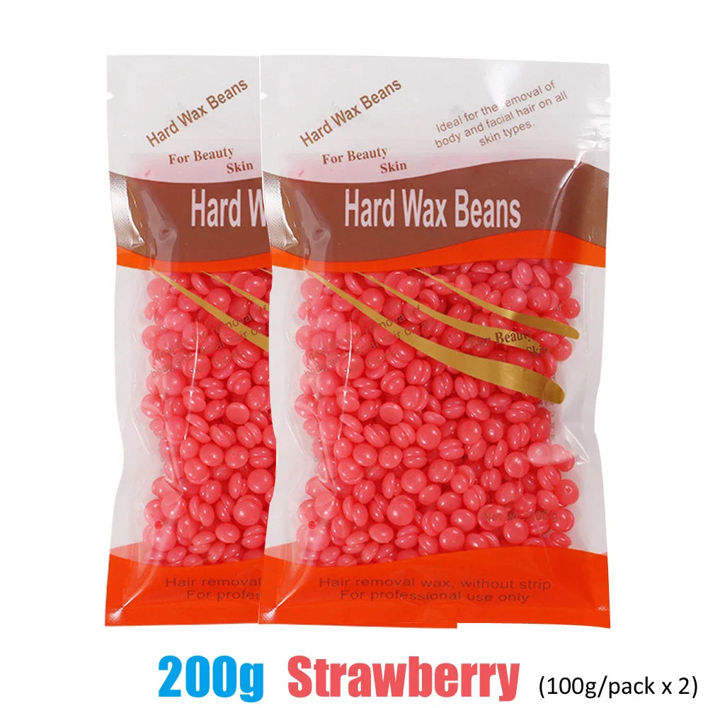 500g Wax Beans For Wax Heater Whole Body Hot Film Depilatory Wax For Wax Heater Kit Waxing Wax Beans For Hair Removal Wax Pot