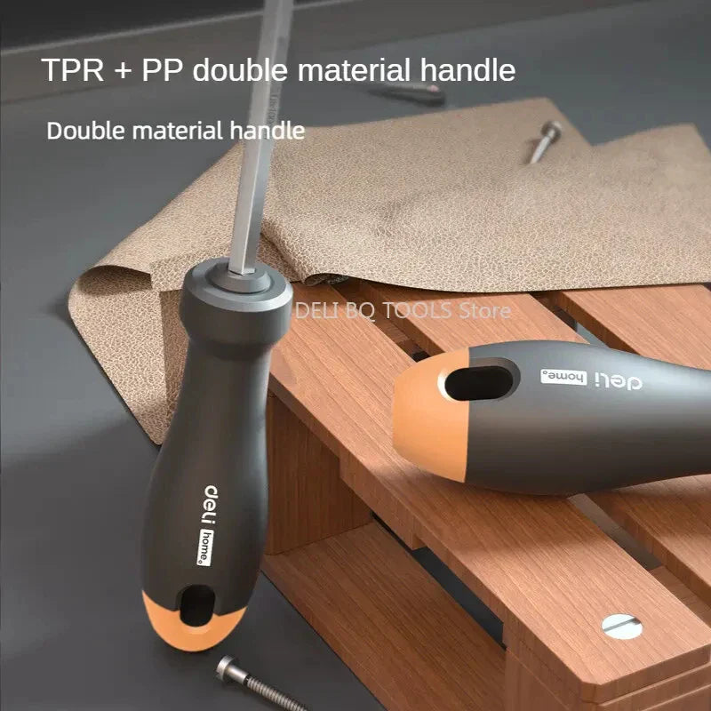Deli Black Home Serie Hand Tools 2/4/6 Pcs Set Screwdriver Portable Tool Sets Household Reparing Kits and Accessories
