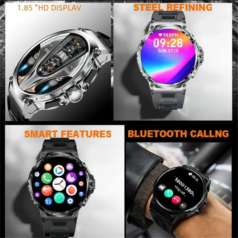 1.85-inch Ultra HD 710Mah Bluetooth Call GPS Sports Fitness Tracker For IOS HUAWEI Original Smart Healthy watch Men smartwatch