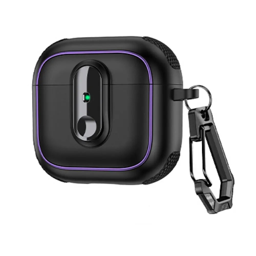 2025 Armor Lock Earphone Cover For AirPods 4 Pro2 3 2 1 Case TPU PC Shockproof Headphone Box For AirPods Pro 2 2nd 4th Cases