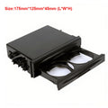 Universal Car Double Radio Pocket Kit Drink Cup + Box Layer Double Drawer Box Multi-purpose Storage Box Holder