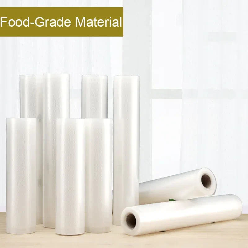 Food Sous Vide Vacuum Sealer Bags Double Sides Grain Meat Fruit Vegetable Storage Packaging Food Saver Bag 500cm Free Cutting