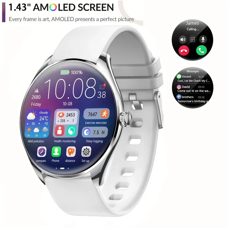 2025 New Amazfit BT Call waterproof SmartWatch Women Watches Men Sports Fitness Tracker Heart Rate Smartwatch For Android apple
