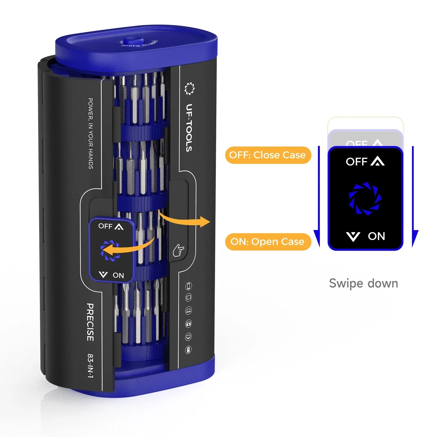 83-in-1 Electric Screwdriver Set Precision Power Tool Kit Rechargeable Wireless Mini Small Bits for Mobile Cell computer Repair