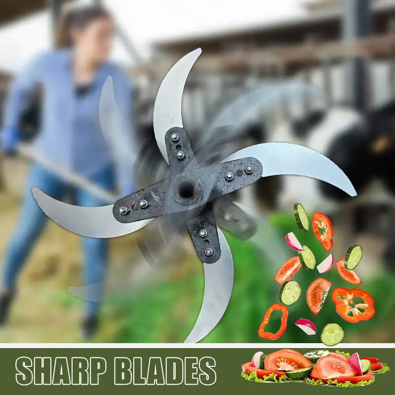 Household Farming Grass Shredder Knife Blades Grass Cutter Vegetable Shredders Grass Crusher