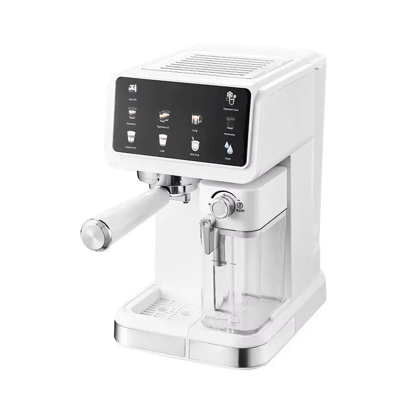 220V Touch Screen Coffee Machine for Home 20Bar Espresso Maker with Milk Frother Automatic Coffee Brewer Energy Saving