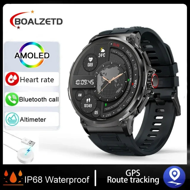 1.85-inch Ultra HD 710Mah Bluetooth Call GPS Sports Fitness Tracker For IOS HUAWEI Original Smart Healthy watch Men smartwatch