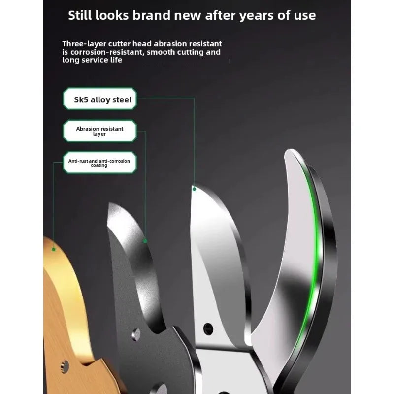 Baolian SK5 Strong Gardening Scissor with Teflon Coating, Effortless Trimming Tree Branch Special Multi functional Trimming Tool