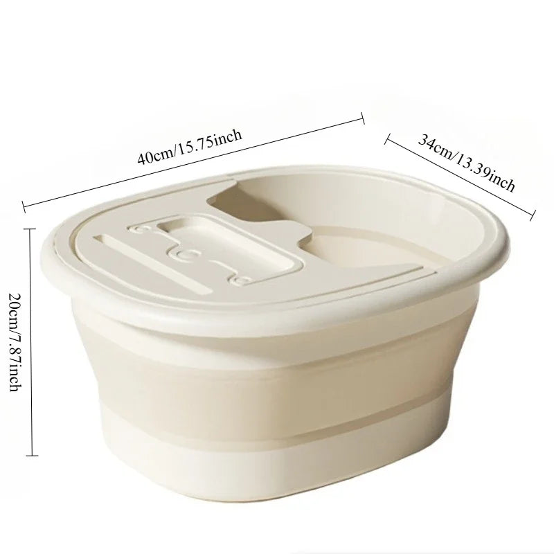 2026 Portable Foldable Foot Bath Tub - Thick Plastic Space-Saving Design, Needed for Home,Bedroom Use - Bathroom Accessories