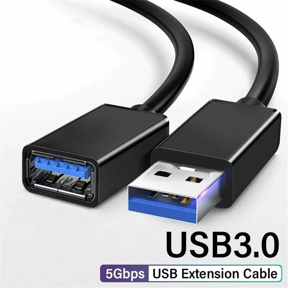 USB 3.0 Extension Male to Female 5Gbps Cable Fast Transmission Data Cable For Computer to Mobile Hard Drive TV 0.5/1/1.5/2/3/5 M