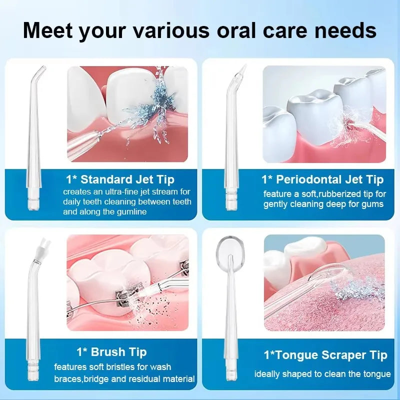 Electric Powerful Water Oral Irrigation Irrigator Jet Ultrasound Air Ipx7 Waterproof Mouthwash Machines Dental Floss Irigator