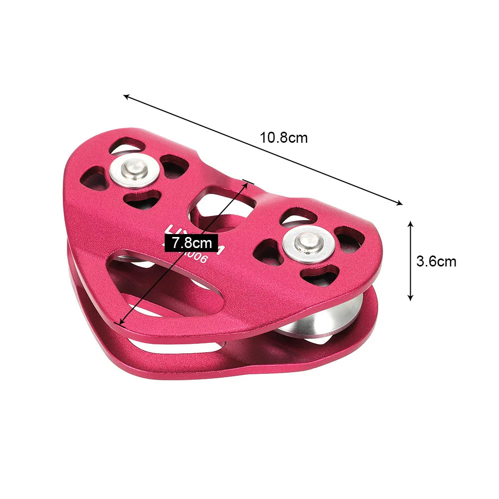 Cable Trolley Caving Trolley Pulley Trolley Lixada 30kN Cable Trolley Pulley with Ball Bearing Climbing Caving Aloft Work