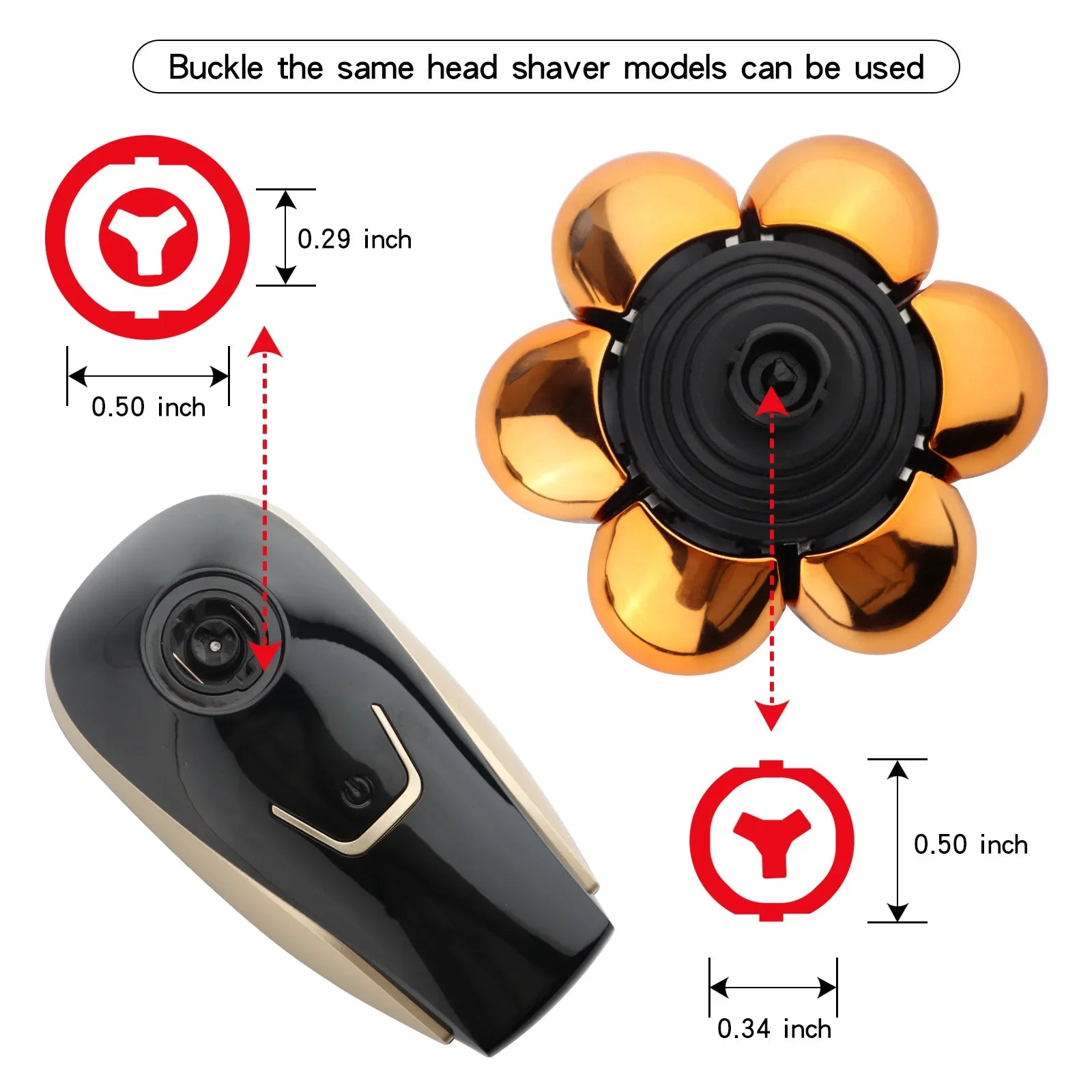 Replaceable Electric Shaver Head And Nose Trimmer Hair Clipper Head Spare 3D 4D 5D 6D 7D 8D 9D Floating Cutter Razor Beard Head