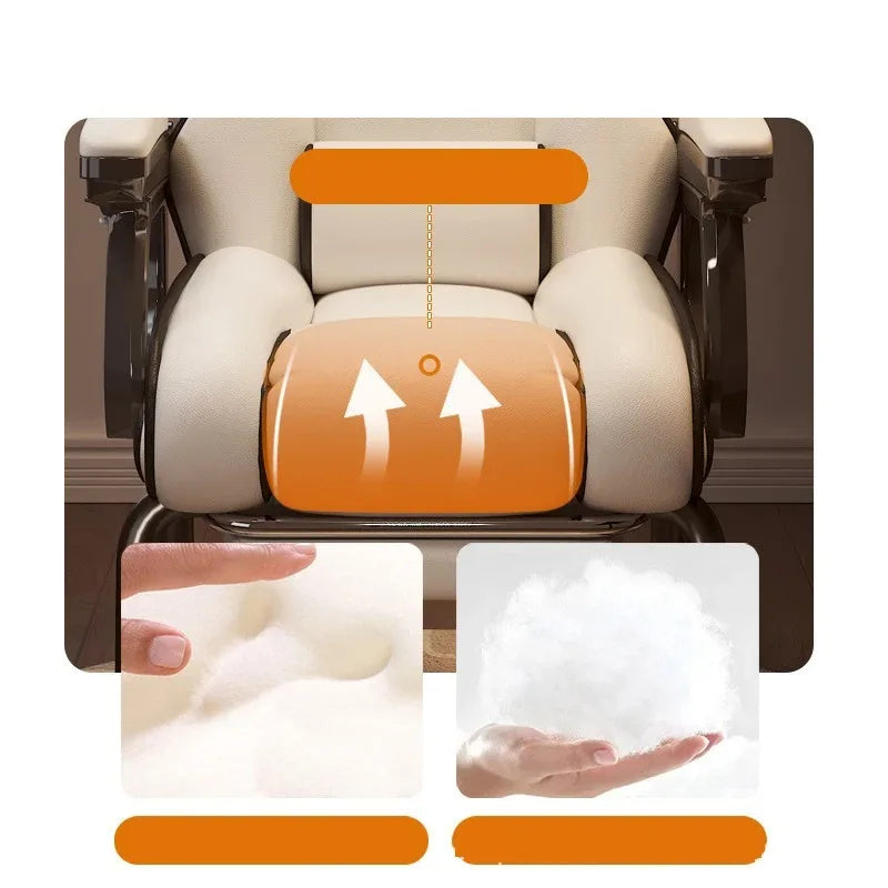 Computer Chair Gamer Chair Comfortable Ergonomic Bow-shaped Chair Sedentary Office Meeting Dormitory Chairs Home Desk Stool