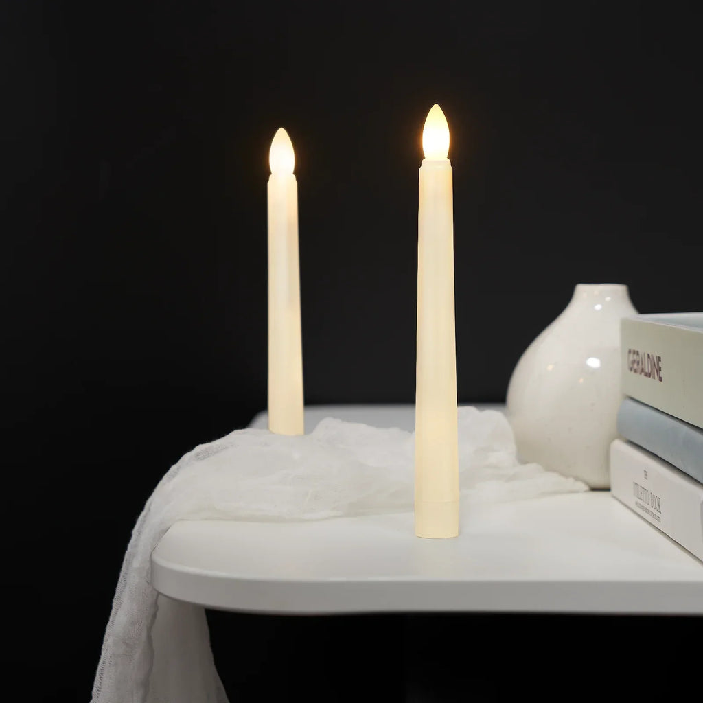 280hours Light Time LED Candle With Remote Flameless Electronic Taper Candle Light for Party Wedding Home Decor Flashing Lamp
