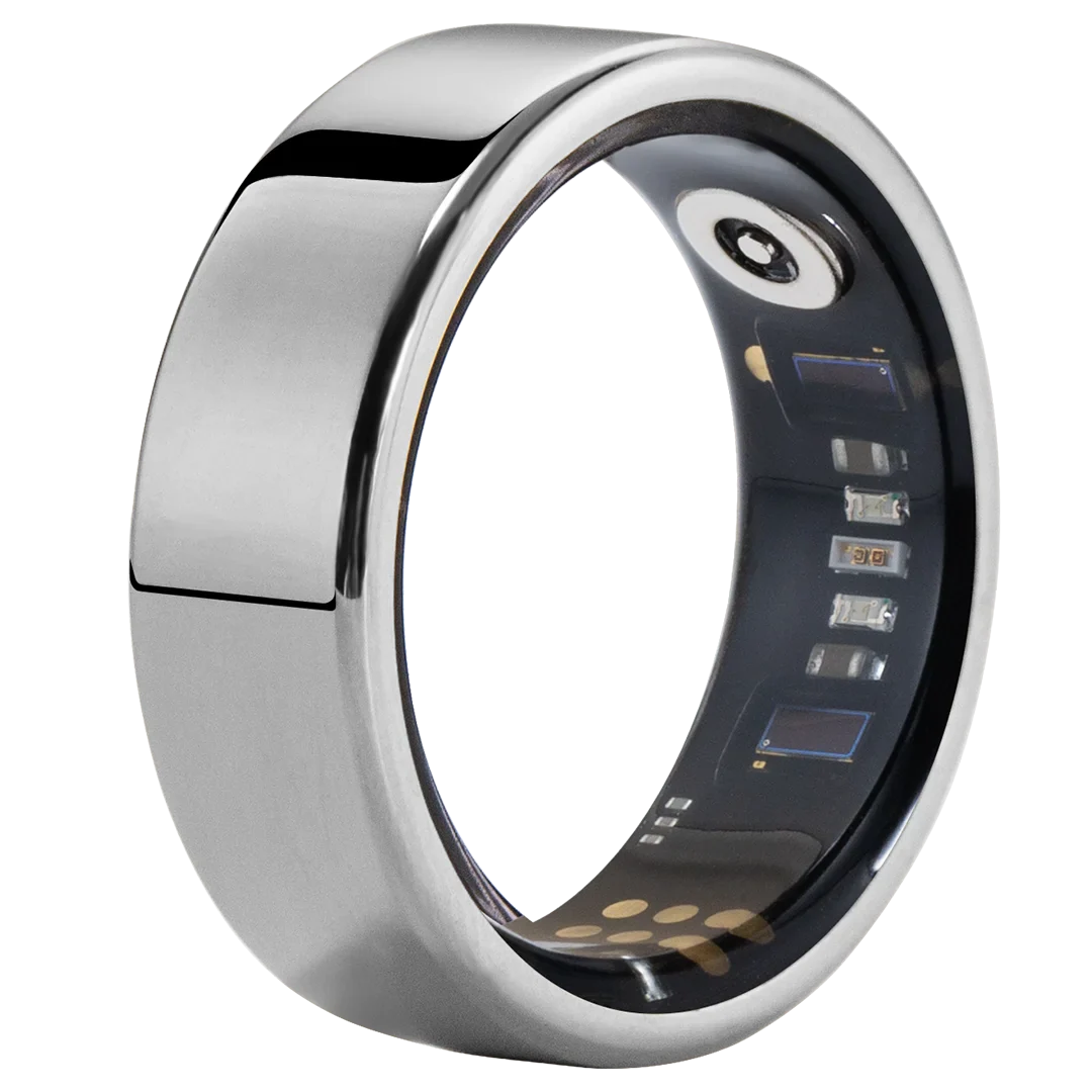 Amovan Nova Smart Ring Premium Quality GPS Sports Heart Rate Blood Oxygen Stress Sleep Temperature Monitor Meditation Ring