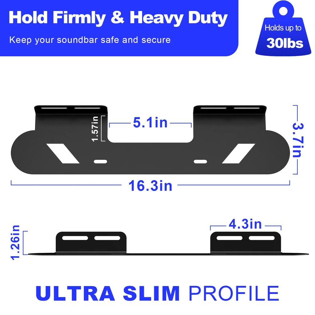 Universal Soundbar Wall Mount Speaker Stands For Sonos Beam Wall Mount Bracket Compatible Home Living Room Decoration Durable