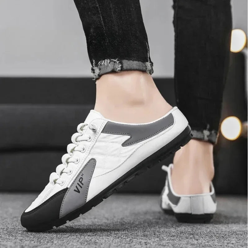 Men's Sneakers Summer Slippers for Men Trendy Men's Flat Bottom Casual Shoes Soft Sole Support Shoes