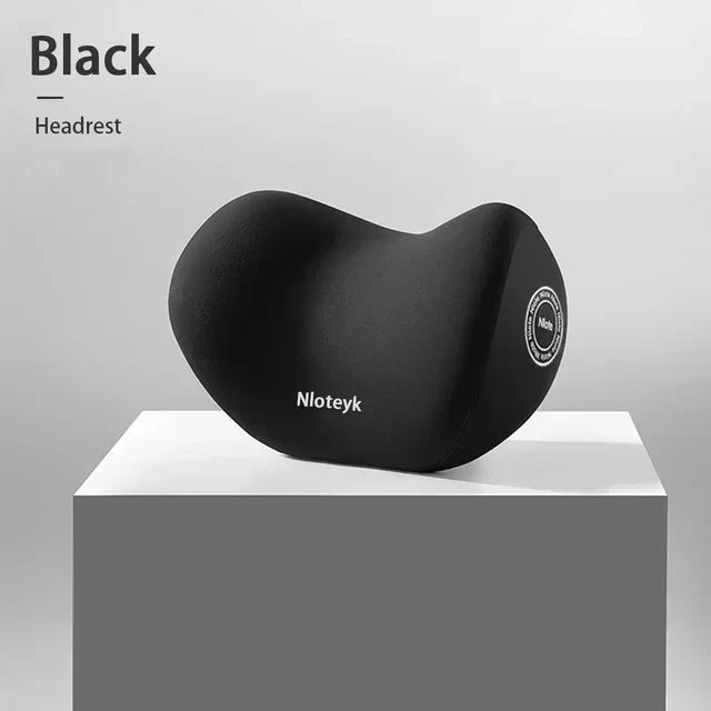 Car Memory Foam Lumbar Support Cushion, Polyester Fabric, Anti-Slip, Washable, Ergonomic Design, Slow Rebound Memory Material