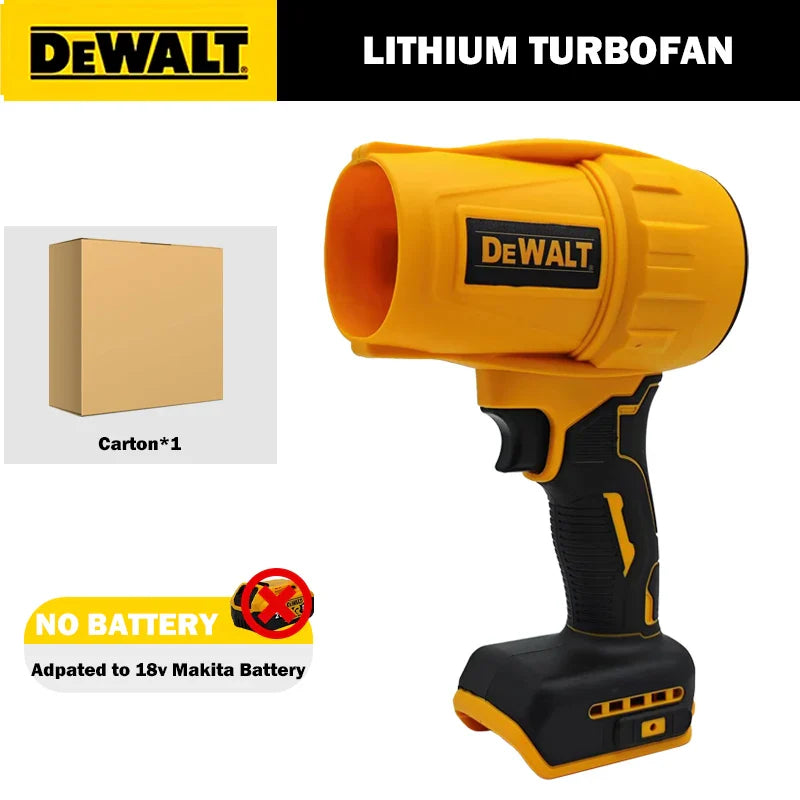 Dewalt 30000RPM Air Blower Cordless 20V Rechargeable Turbo Fan Handheld Violent Fan DryerDust Blowing Tool