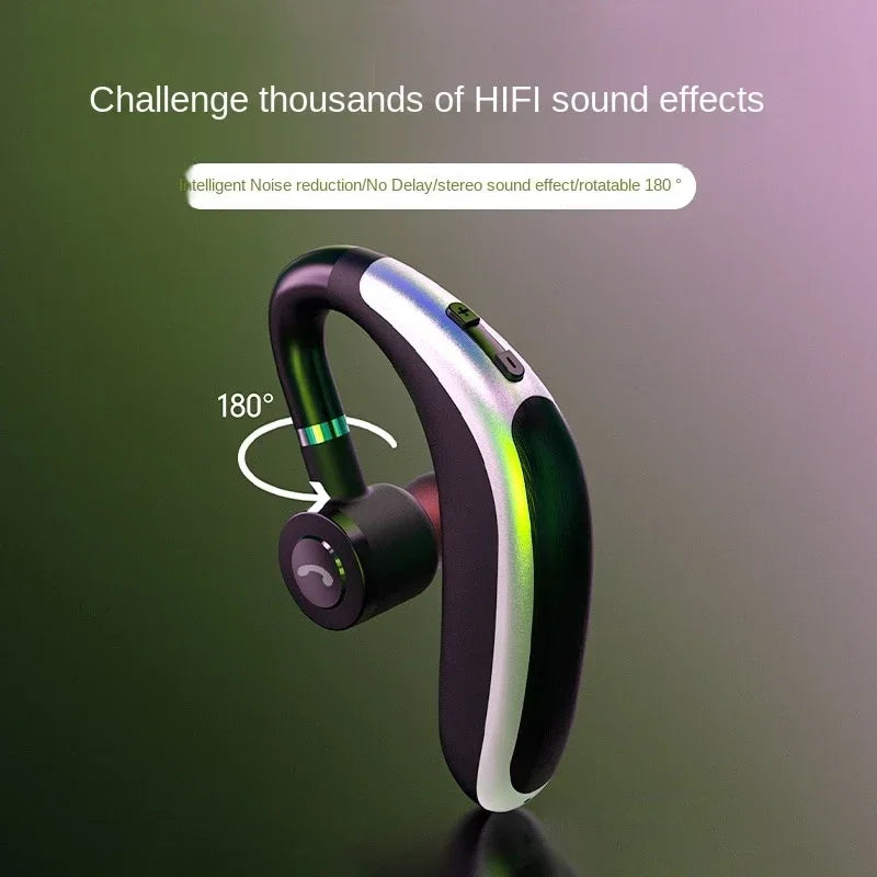 K20 Wireless Bluetooth Headset Single Ear Left and Right Ear Wear Ear-Mounted for iPhone Samsung Xiaomi Phones In-ear Earphones