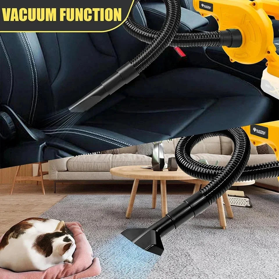 DeWALT Battery Brushless Electric Air Blower Cordless 2in1 Vacuum Clean Dust Collector Turbo Fan hair dryer Leaf cleaner