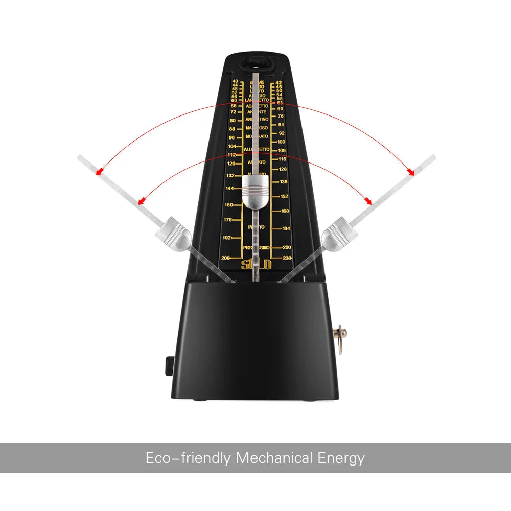 Standard Universal Mechanical Metronome ABS Material for Guitar Violin Piano Bass Drum Musical Instrument Practice Tool