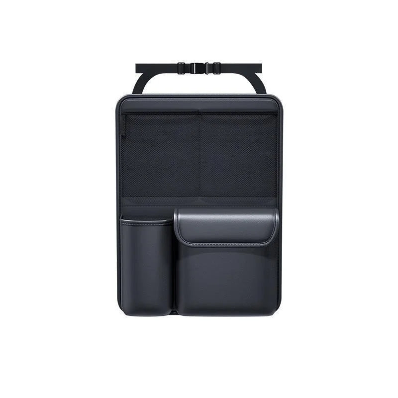 Kcimo PU Leather Car Trunk Storage Bag Foldable Tools Organizer Multifunctional Storage Suv Back Seat Hanging Organizer