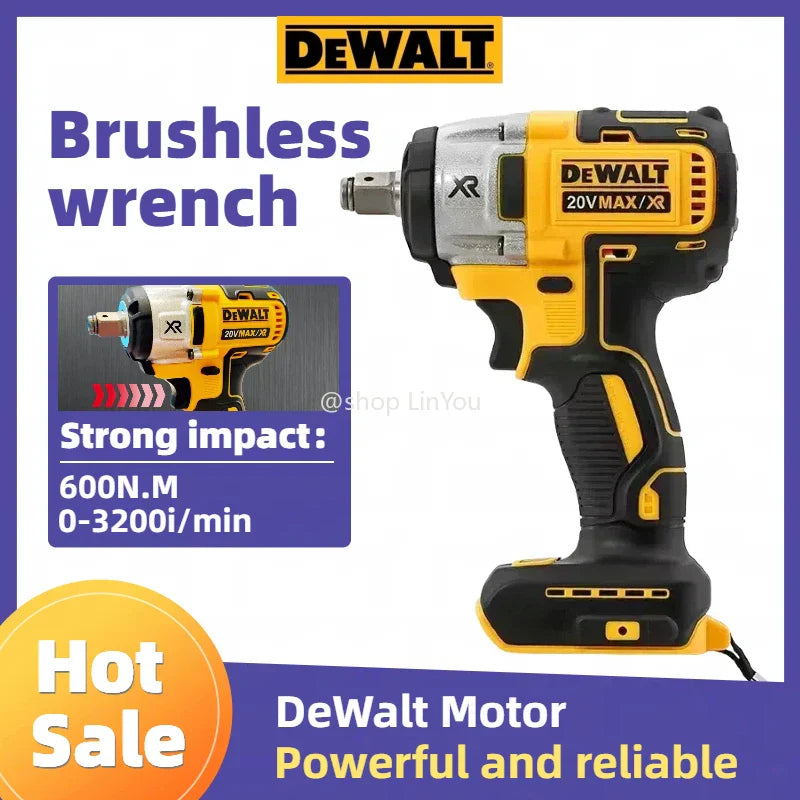 Dewalt DCF880 Cordless Impact Wrench 20V 2300RPM Rechargeable  Electric Lithium Battery Wrench  Power Tools(no battery)