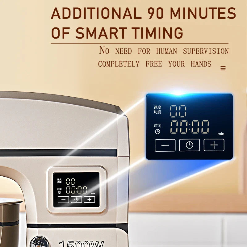 SUNATUR Electric Kitchen Blender Machine: Stand Mixer with Planetary Beater Automatic Mix Support for Dough Efficient Processor