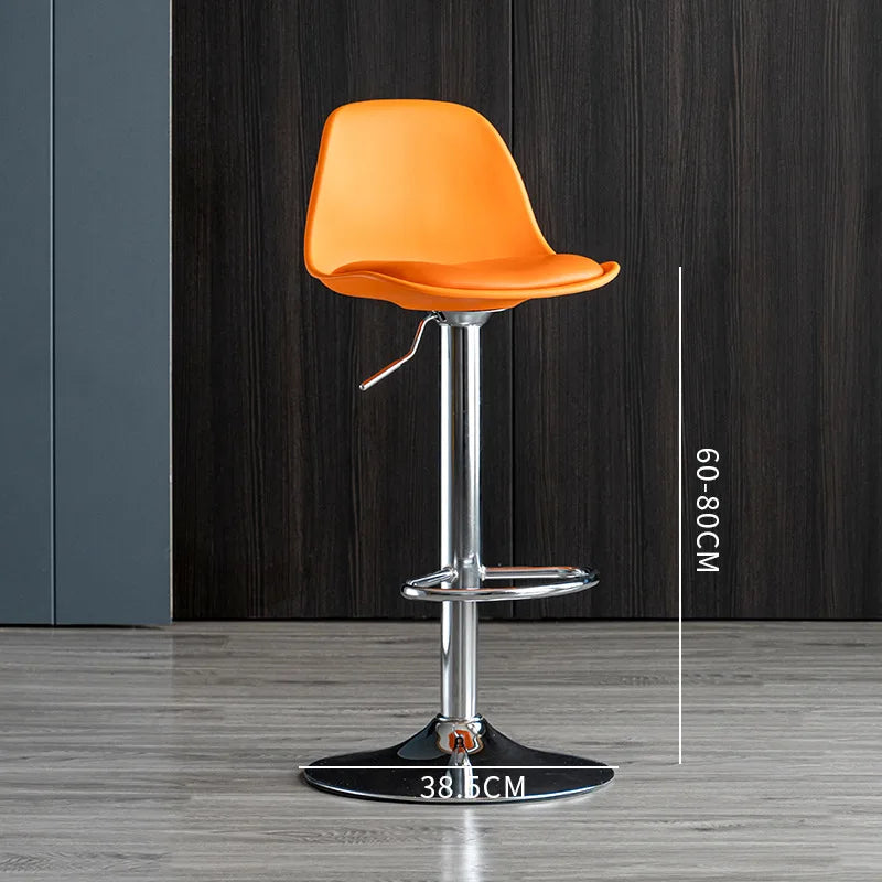 Velvet Padded Home High Kitchen Bar Benches Counter Stools Chair Island Dining Table Chair Banks Backrest Modern Barstools