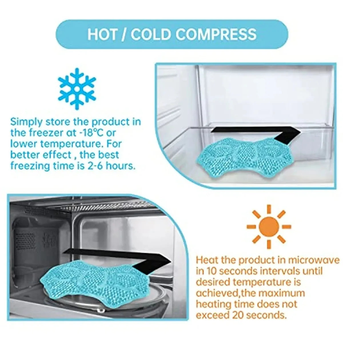 Ankle/Sport Foot Ice Compress Wrap Ankle Hot Cold Gel Bead Ice Pack for Ankle Foot Hand Care Massager Ankle Support Ankle Pad