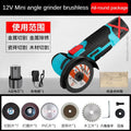 12V brushless/wire drawing Angle grinder 1PCS lithium battery 450W 18500Rpm cordless mini polishing machine cutting and grinding