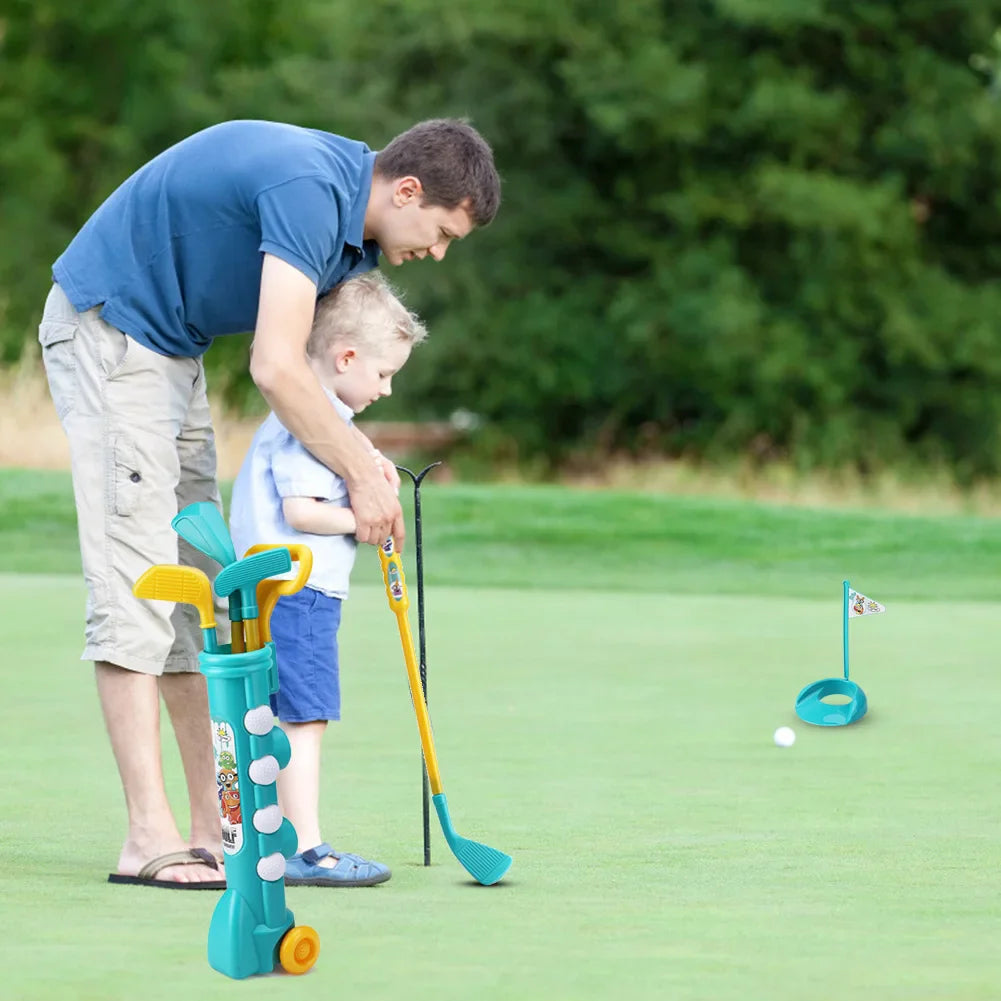 Kids Clubs Set Parent Children Educational Activities Outdoor Sports Game Toy Game Outdoor Sports Golf Clubs Kids Birthday Gifts