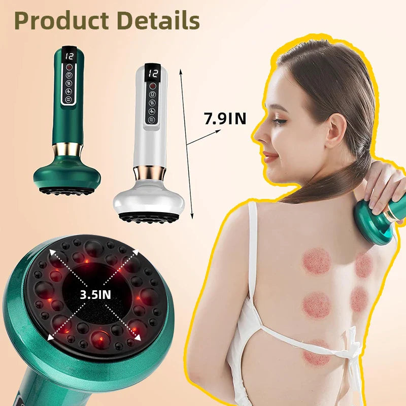 Intelligent Vacuum Cupping Suction Massager Glass Jars Anti Cellulite Cupping Vacuum Guasha Massage Beauty Health Scraping