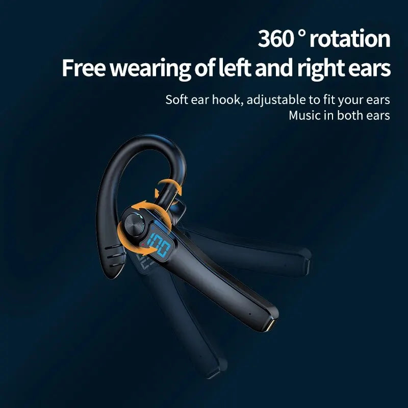 Wireless Headphones With Microphone Bluetooth Earphones ENC Noise Cancelling Hands-free Headset Busines Auriculares Driving