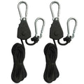 1/2/4/6/8/10/12/14/16pcs Hanger Pulley Ratchets Kayak Rope 1.6M Rope Pulley Ratchet Locking Hanger Sky Curtain Tent for Camping