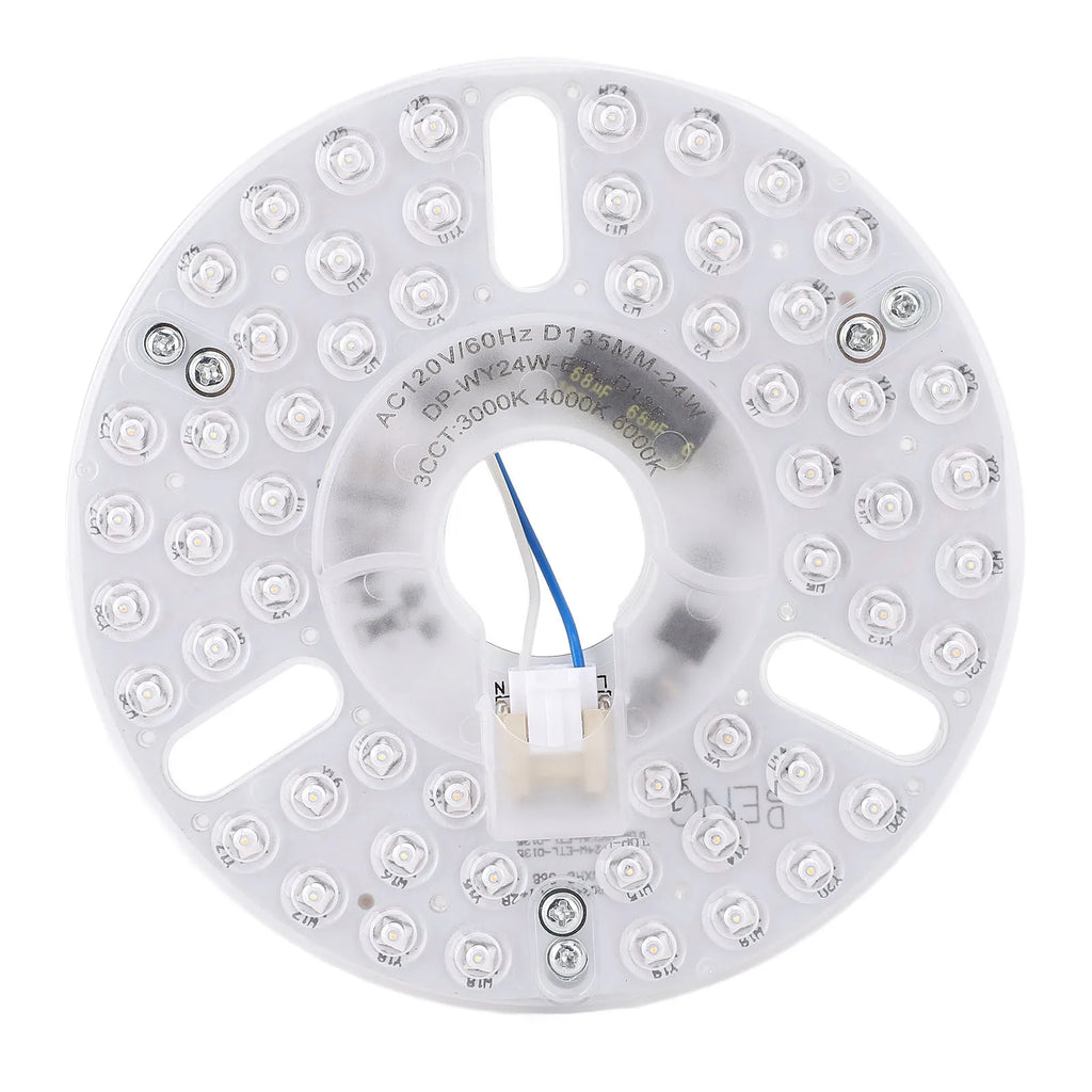 5.3 Inch Ceiling Fan LED Light Replacement 24W 3CCT Dimmable Magnetic LED Fan Light Board Panel Retrofit Light with Memory