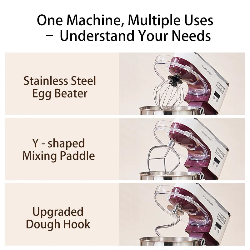 SUNATUR 1063 Stand Mixer 1300W 5.5L Automatic Dough Mixer for Home & Commercial Use Philippines