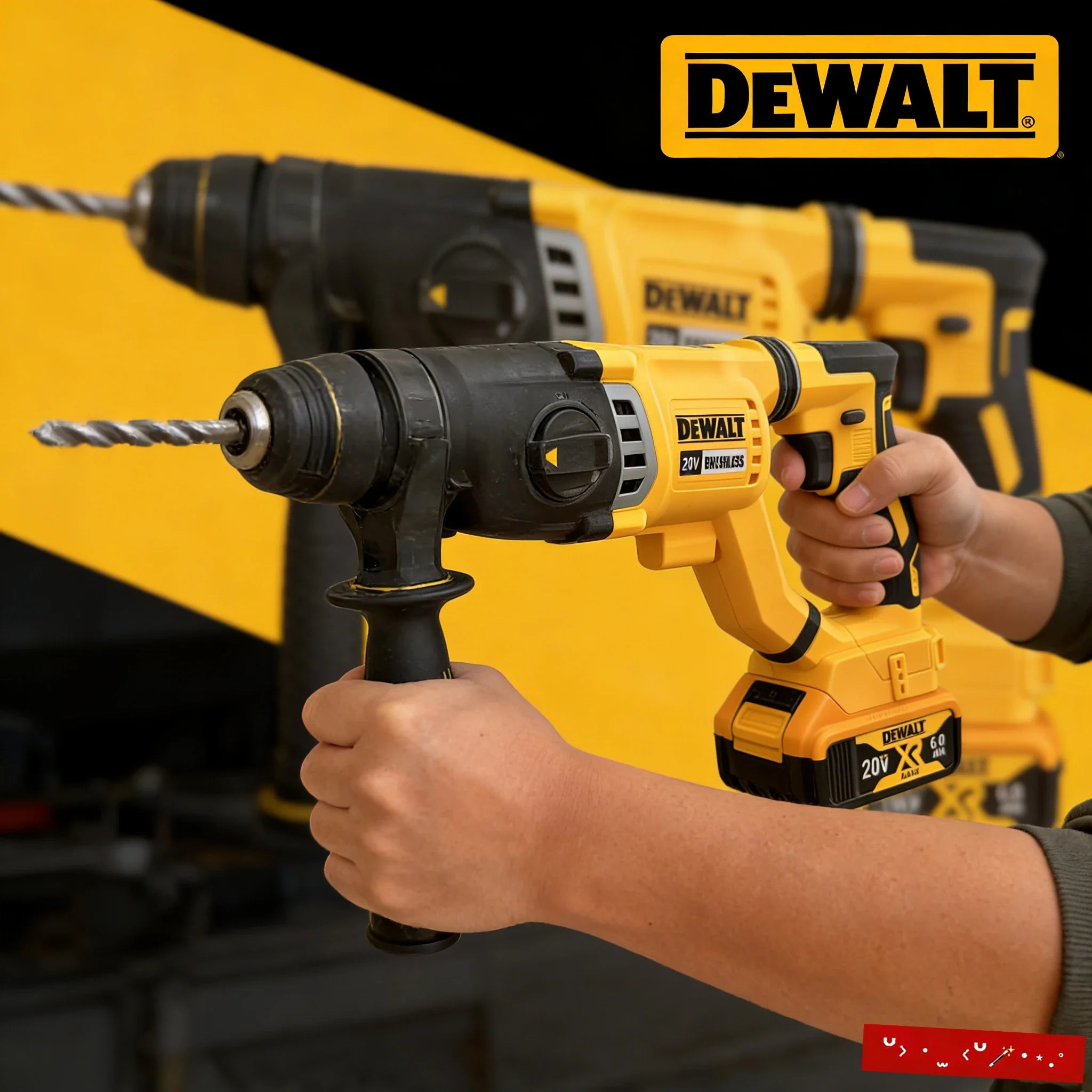 DEWALT DCH263 20V Brushless Hammer Cordless SDS PLUS Electric Hammer 4300BPM Carpentry Specific Power Tool (no battery)