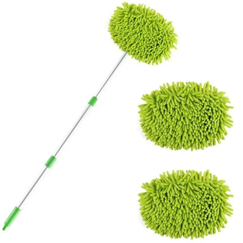 Car Cleaning Brush Detailing Long Handle Super Absorbent Car Wash Brush Telescoping Adjustable Cleaning Mop Auto Accessories