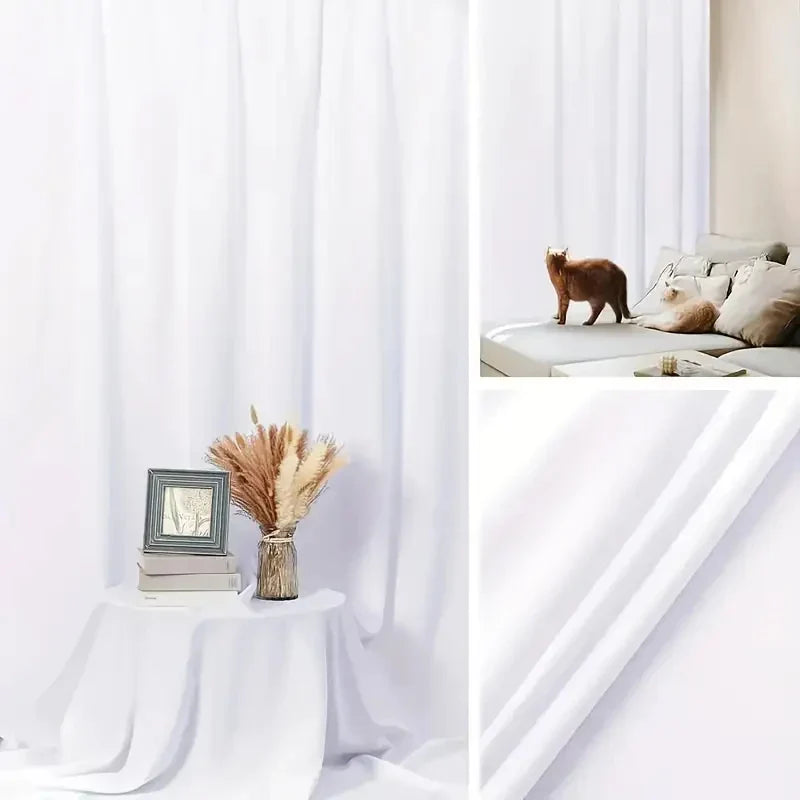 Thick white high-density background cloth, used for photo walls and studio photography (excluding brackets)