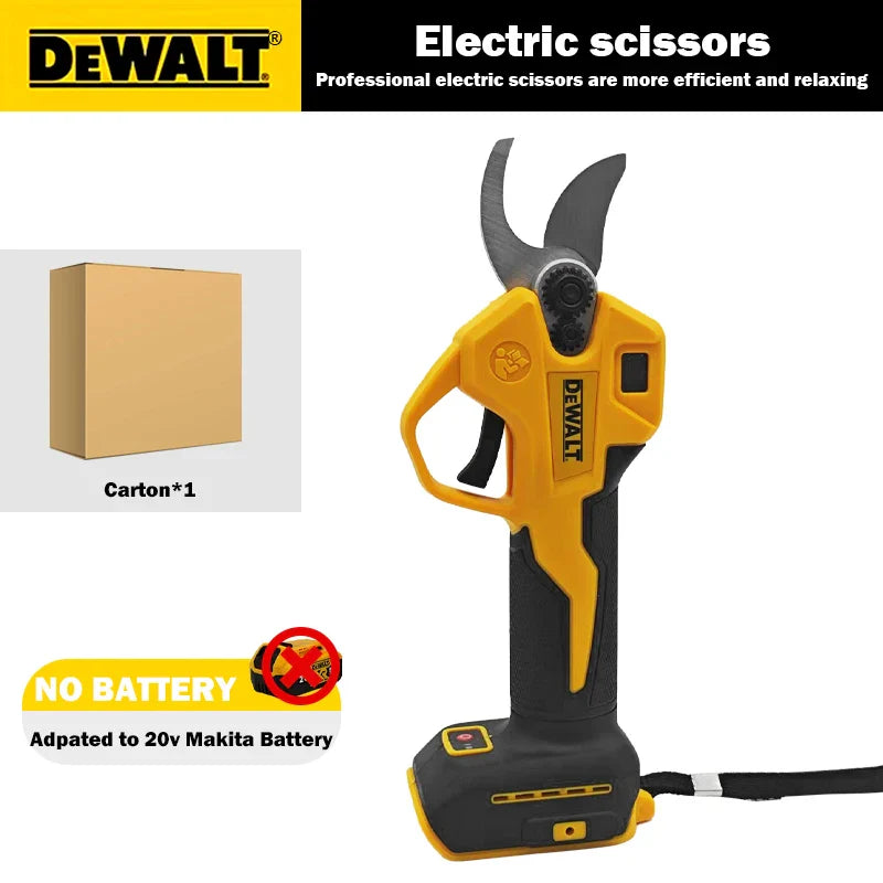 Dewalt Brushless 45mm Electric Pruning Shear For Dewalt 20V Battery Cordless Fruit Tree Bonsai Electric Scissors power tools