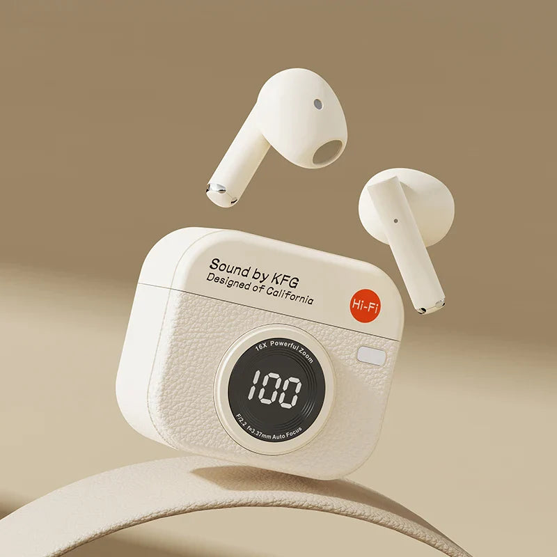 Q86 TWS Wireless Earphone Bluetooth Headphones Sport Stereo Fone Bluetooth Earbuds for Xiaomi Huawei iPhone Retro Camera Style