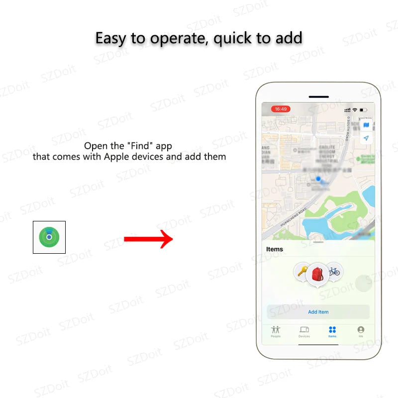 Anti Lose Smart Bluetooth GPS Tracker Works with Find My APP Reminder Device for Iphone Replacement Locator MFI Rated