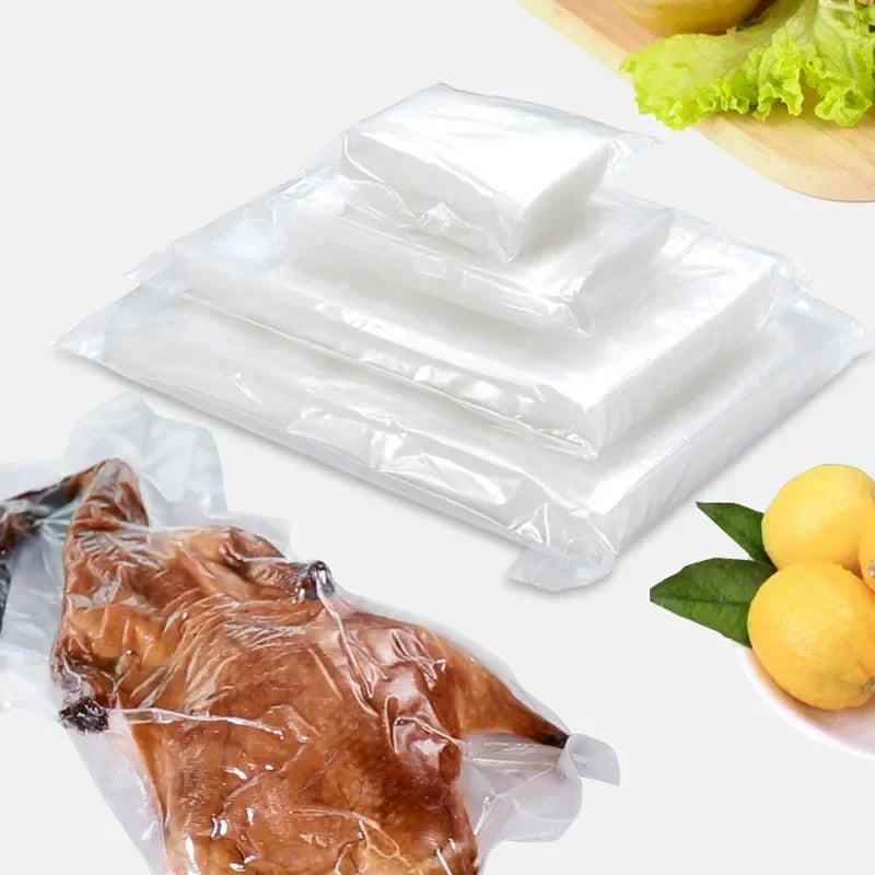 Food Sous Vide Vacuum Sealer Bags Double Sides Grain Meat Fruit Vegetable Storage Packaging Food Saver Bag 500cm Free Cutting