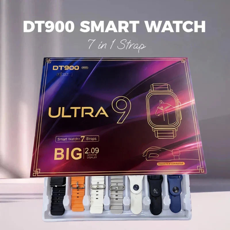 7 in 1 strap watch DT900 Support Music Wireless charging Bluetooth Calling Health & Fitness Tra Sports smart watch men and women